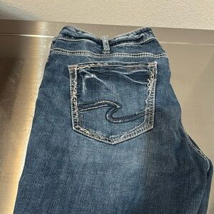 Women’s silver jeans